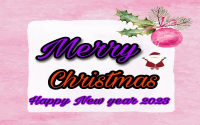 Happy Christmas 2023 background